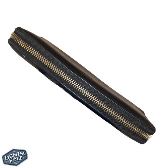 FENDI Black BUG BUGS EYE Calfskin Leather Long Zip Around Continental Wallet - Picture 14 of 16